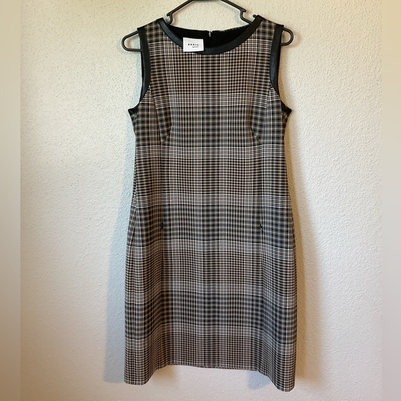 Akris Punto Glen Plaid Print Sheath Dress Size 8 - Picture 3 of 15